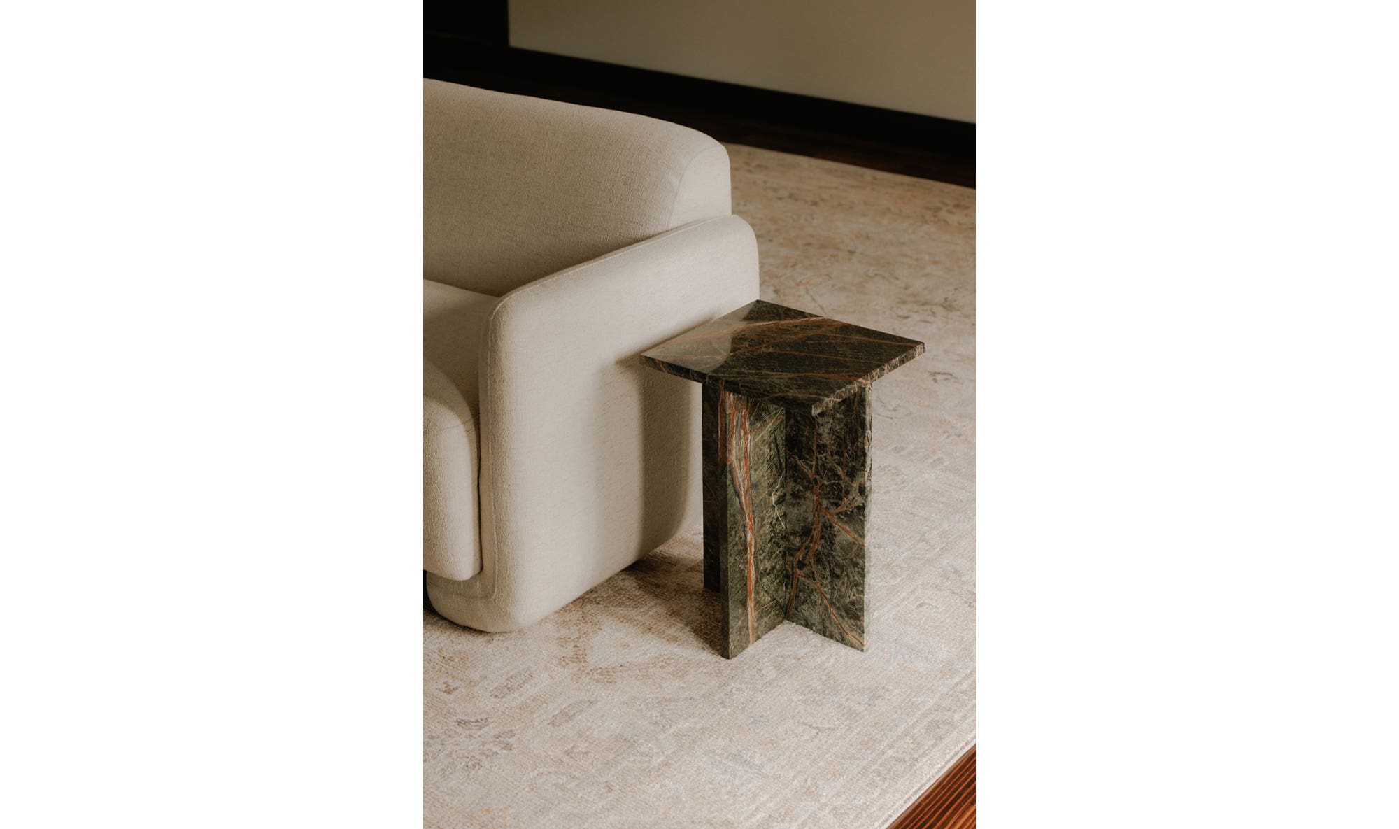 Blair Accent Table Rainforest Green Marble by Moe's Home Collection - view 6