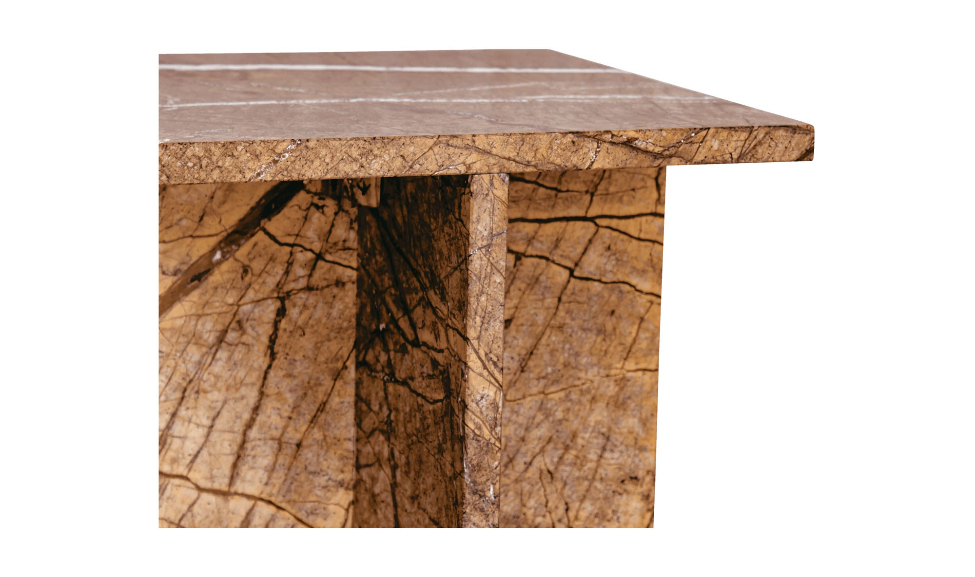 Blair Accent Table Golden Forest Marble by Moe's Home Collection - view 12