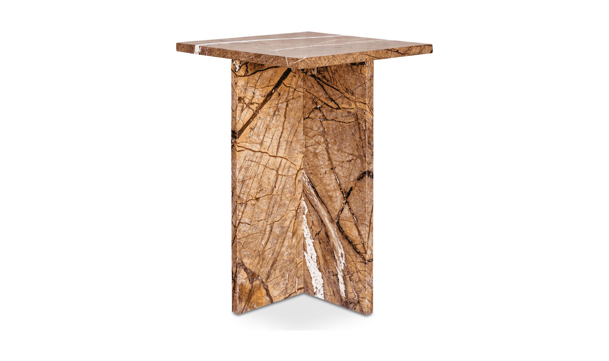 Blair Accent Table Golden Forest Marble by Moe's Home Collection - view 8
