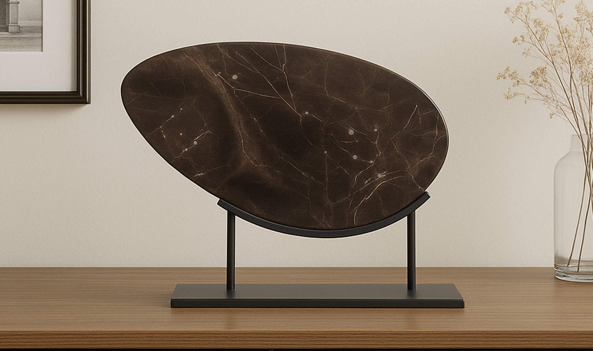 Galen Sculpture Saint Laurent Brown Marble by Moe's Home Collection - view 5