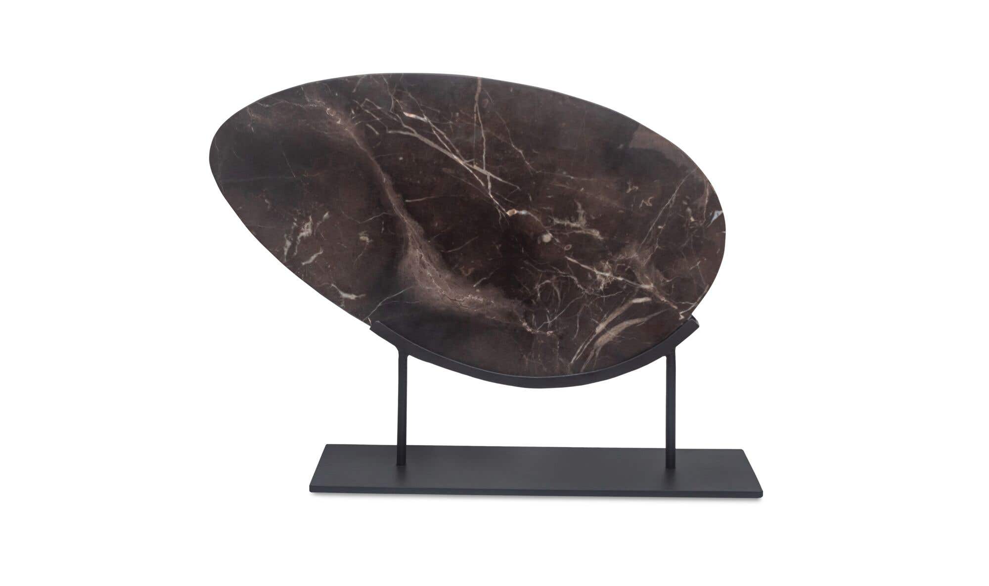 Galen Sculpture Saint Laurent Brown Marble by Moe's Home Collection - view 4