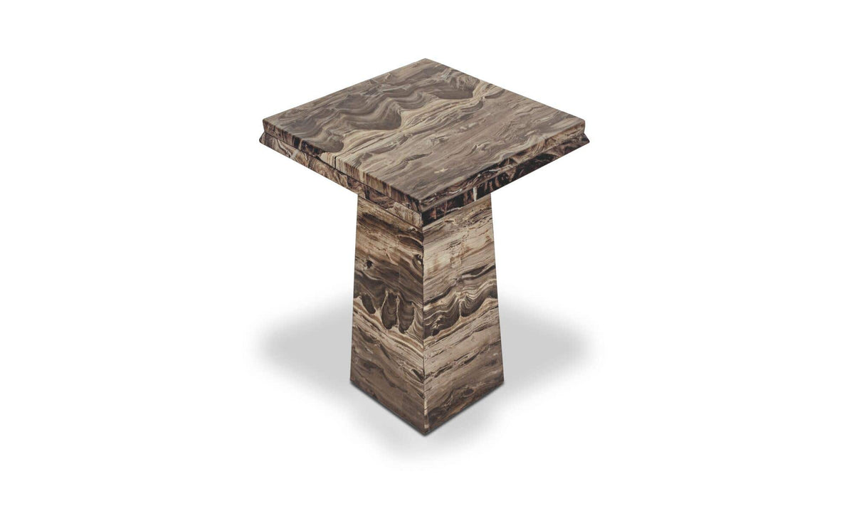 Nella Side Table Cappuccino Marble by Moe's Home Collection - view 10