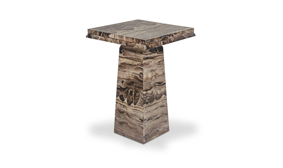 Nella Side Table Cappuccino Marble by Moe's Home Collection - view 6