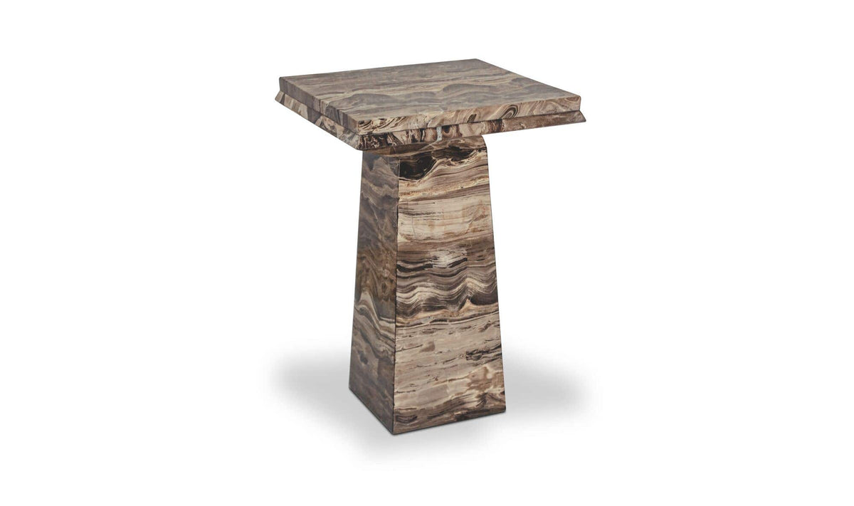 Nella Side Table Cappuccino Marble by Moe's Home Collection - view 8