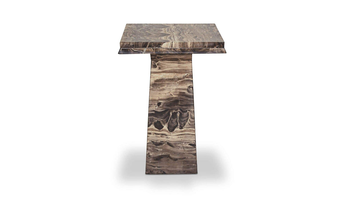 Nella Side Table Cappuccino Marble by Moe's Home Collection - view 7