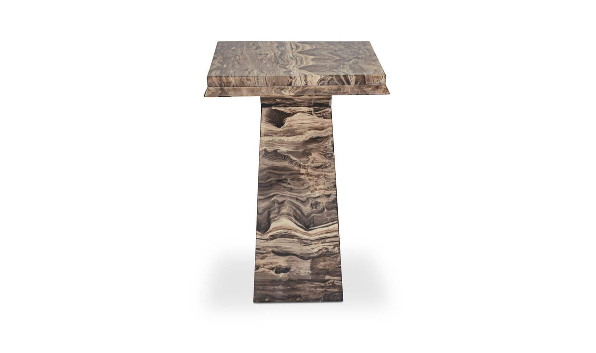 Nella Side Table Cappuccino Marble by Moe's Home Collection - view 5