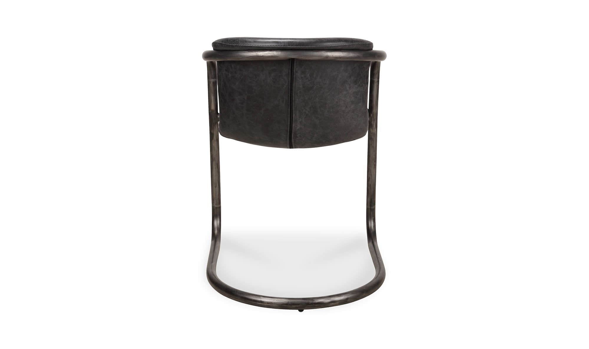 Freeman Dining Chair Onyx Black Leather - Set Of Two by Moe's Home Collection - view 16