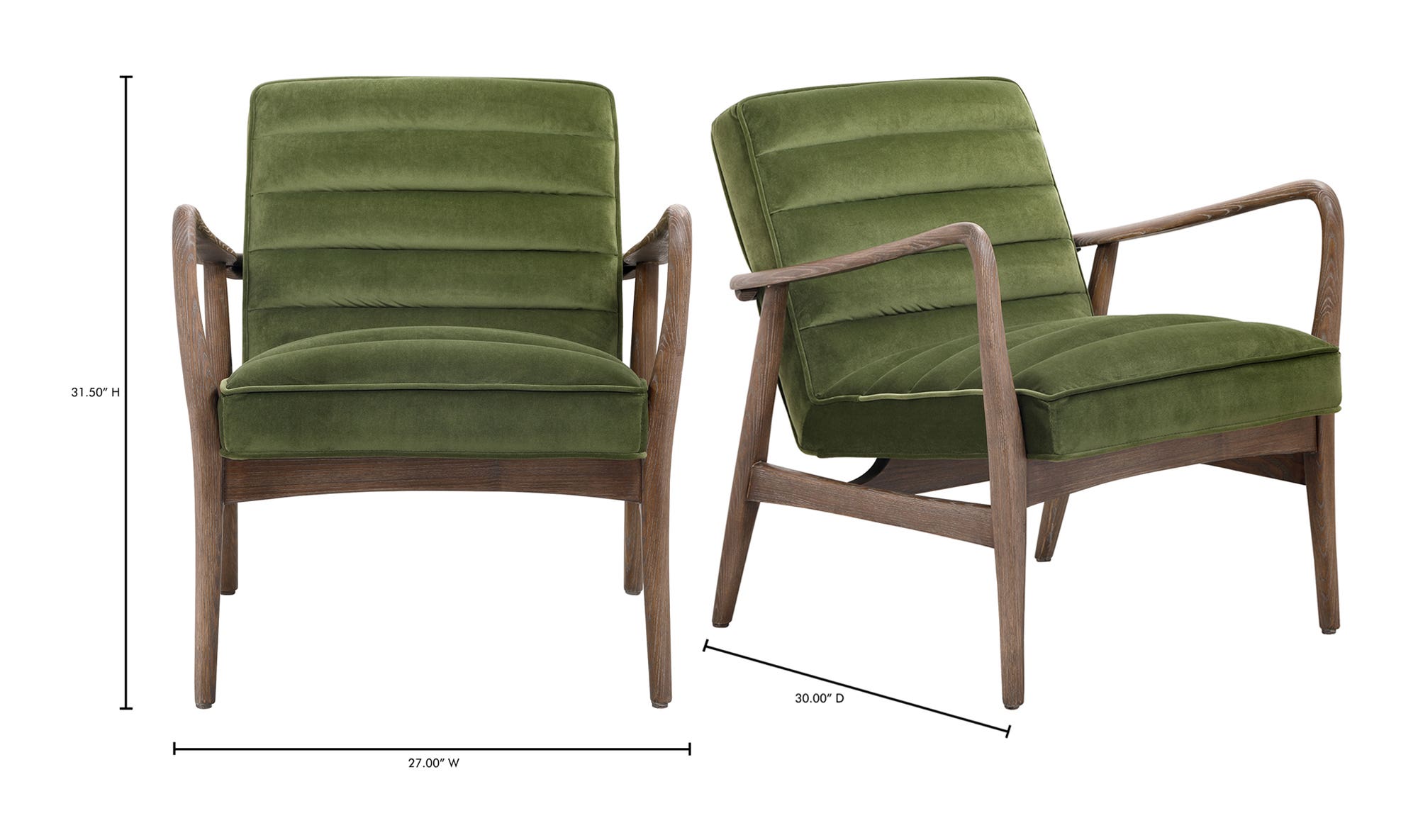 Anderson Armchair Dark Ivy by Moe's Home Collection - view 23