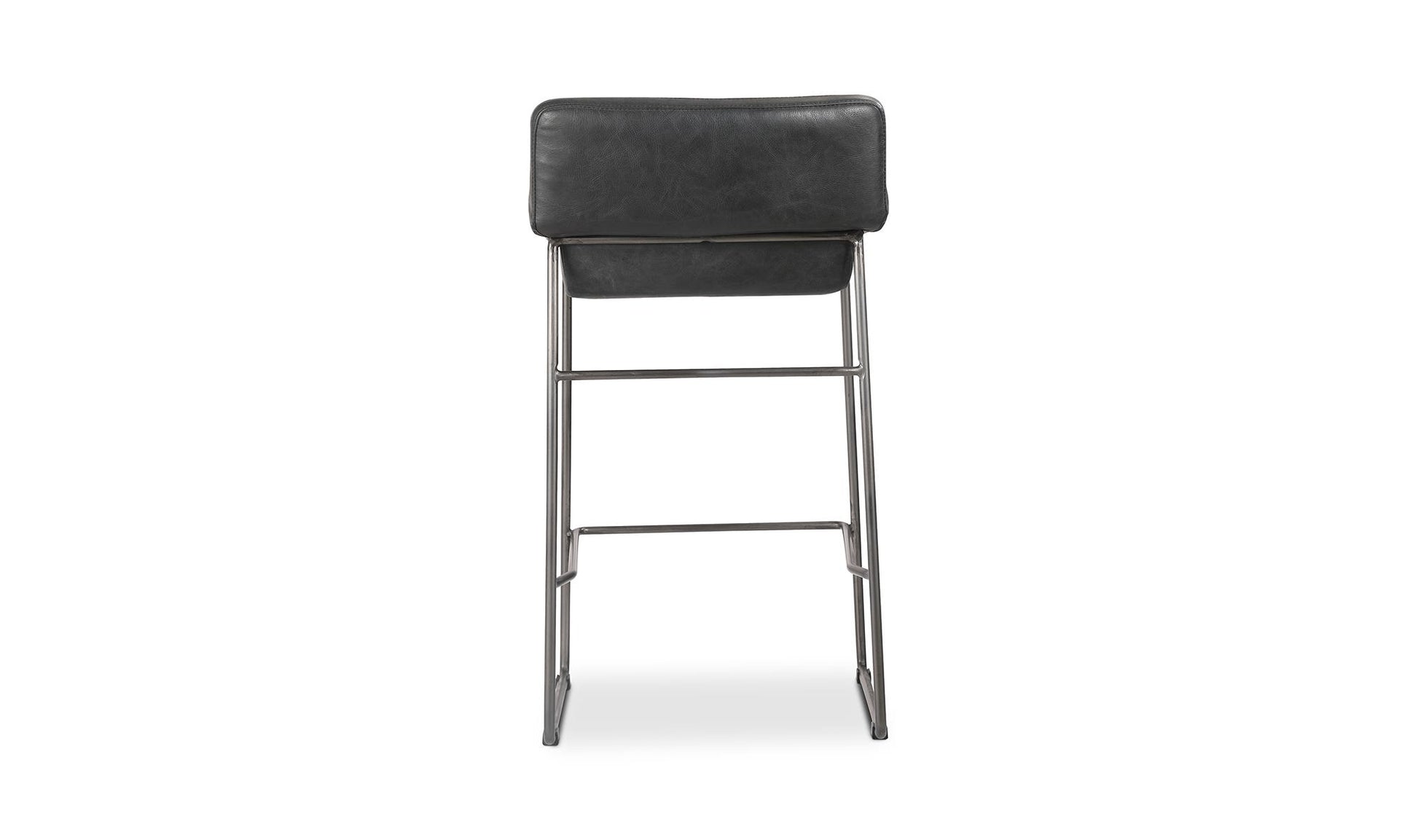 Starlet Counter Stool Onyx Black Leather - Set Of Two by Moe's Home Collection - view 20