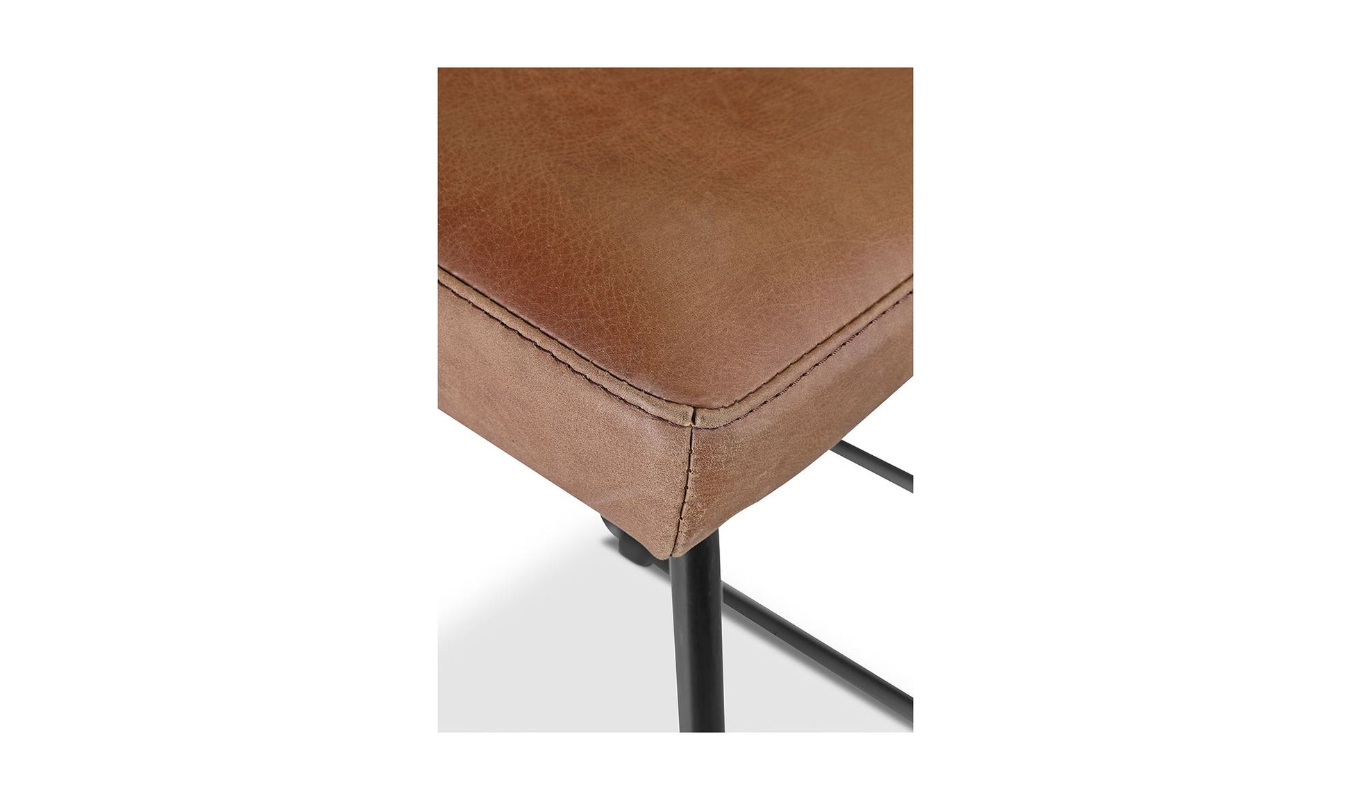 Starlet Counter Stool Open Road Brown Leather - Set Of Two by Moe's Home Collection - view 21