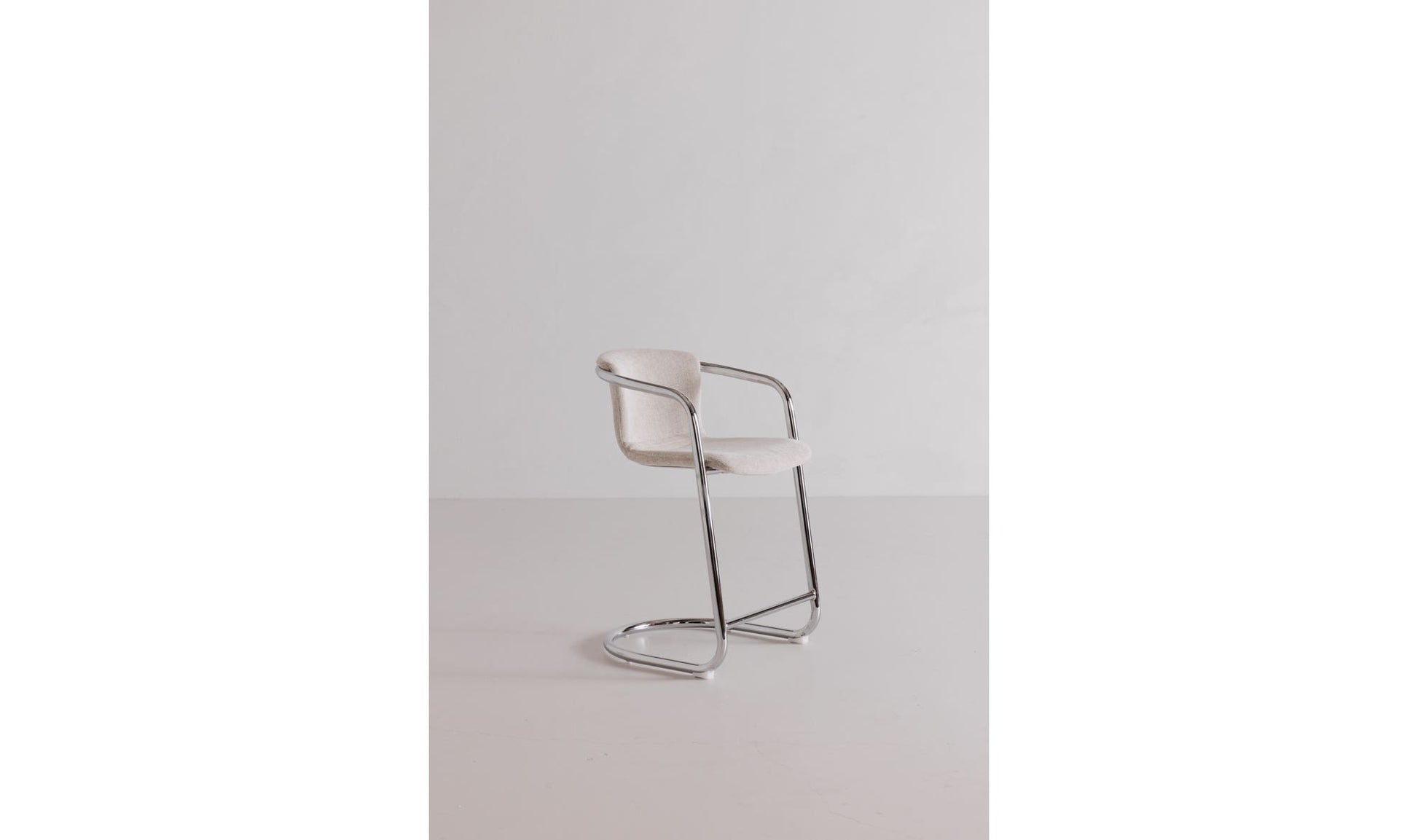 Freeman Chrome Frame Counter Stool Blended Cream - Set Of Two by Moe's Home Collection - view 13