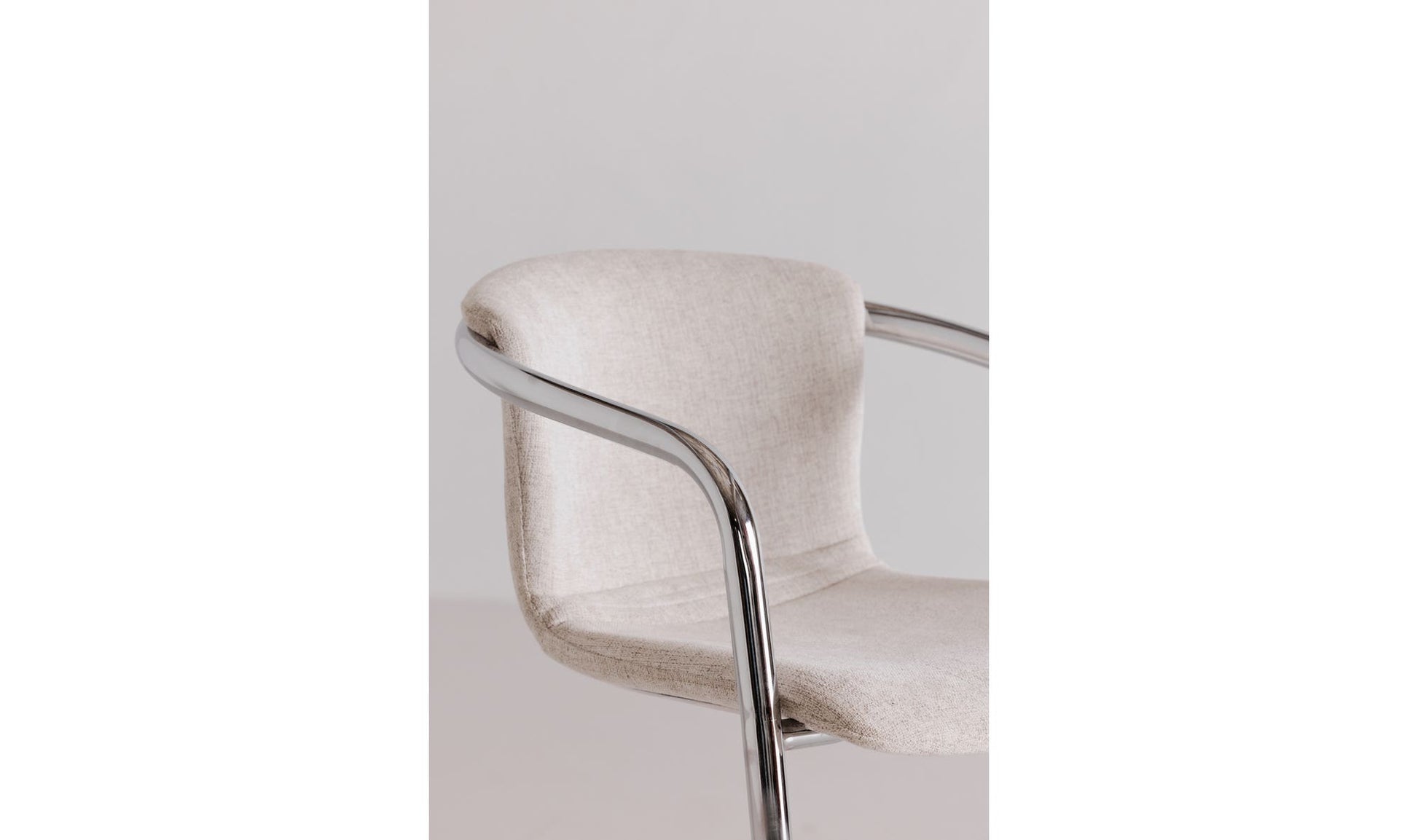 Freeman Chrome Frame Counter Stool Blended Cream - Set Of Two by Moe's Home Collection - view 14