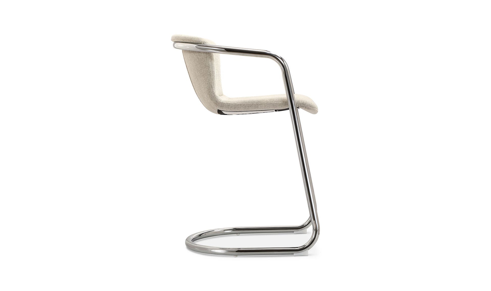 Freeman Chrome Frame Counter Stool Blended Cream - Set Of Two by Moe's Home Collection - view 17