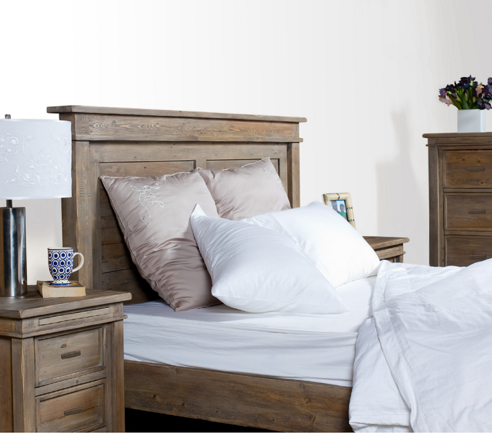 Sierra Settler Reclaimed Wood Queen Size Platform Beds