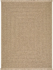 Pismo Beach Brown/Tan Machine Woven Rug - 1'11" x 2'11"