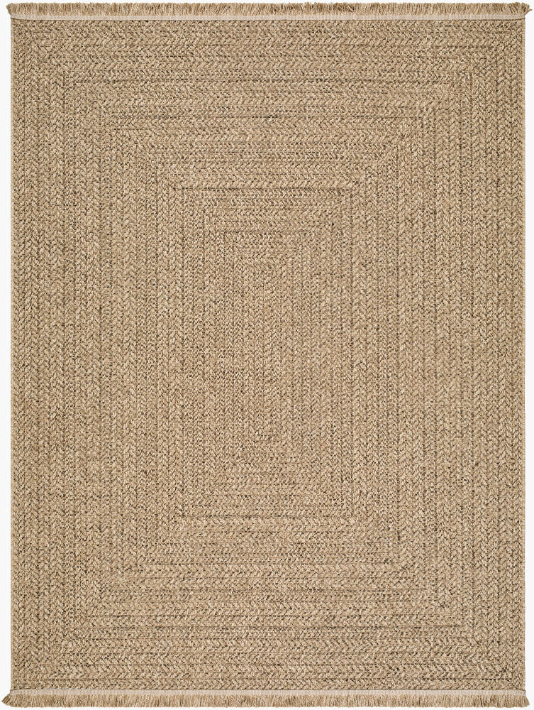Pismo Beach Brown/Tan Machine Woven Rug - 1'11" x 2'11"