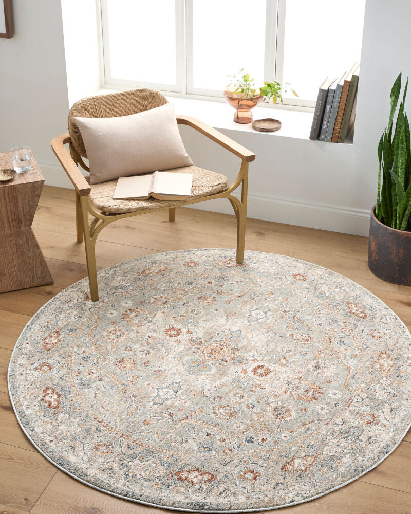 Poem Aqua/Teal Machine Woven Rug PME-2303 - roomscene