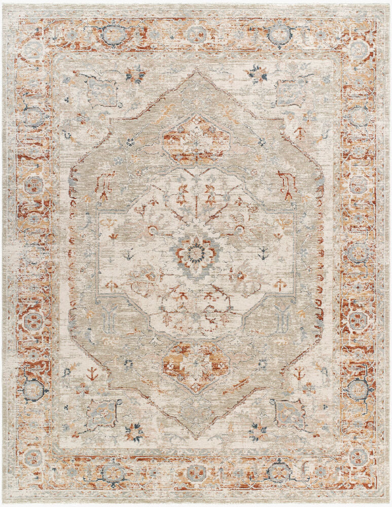 Poem Aqua/Teal Machine Woven Rug PME-2306 - 2'7" x 10'