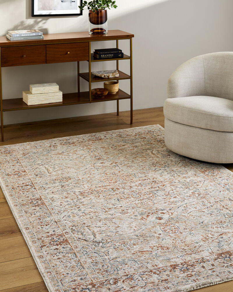 Poem Beige/Tan Machine Woven Rug PME-2310 - roomscene