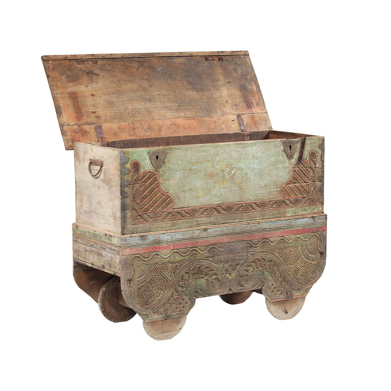 Original Antique Javanese Chest 51"