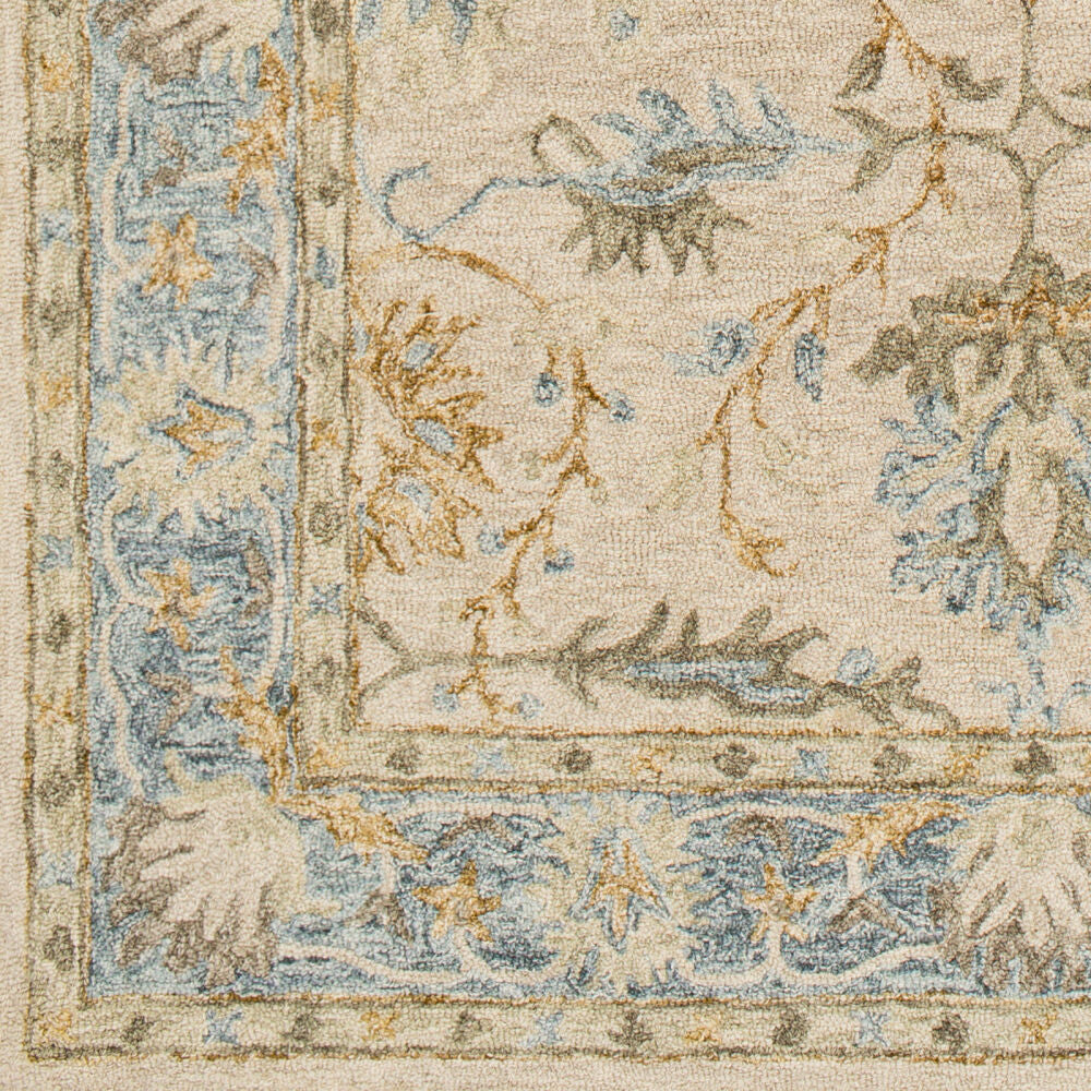 Panipat Beige/Wheat Handmade Rug - swatch