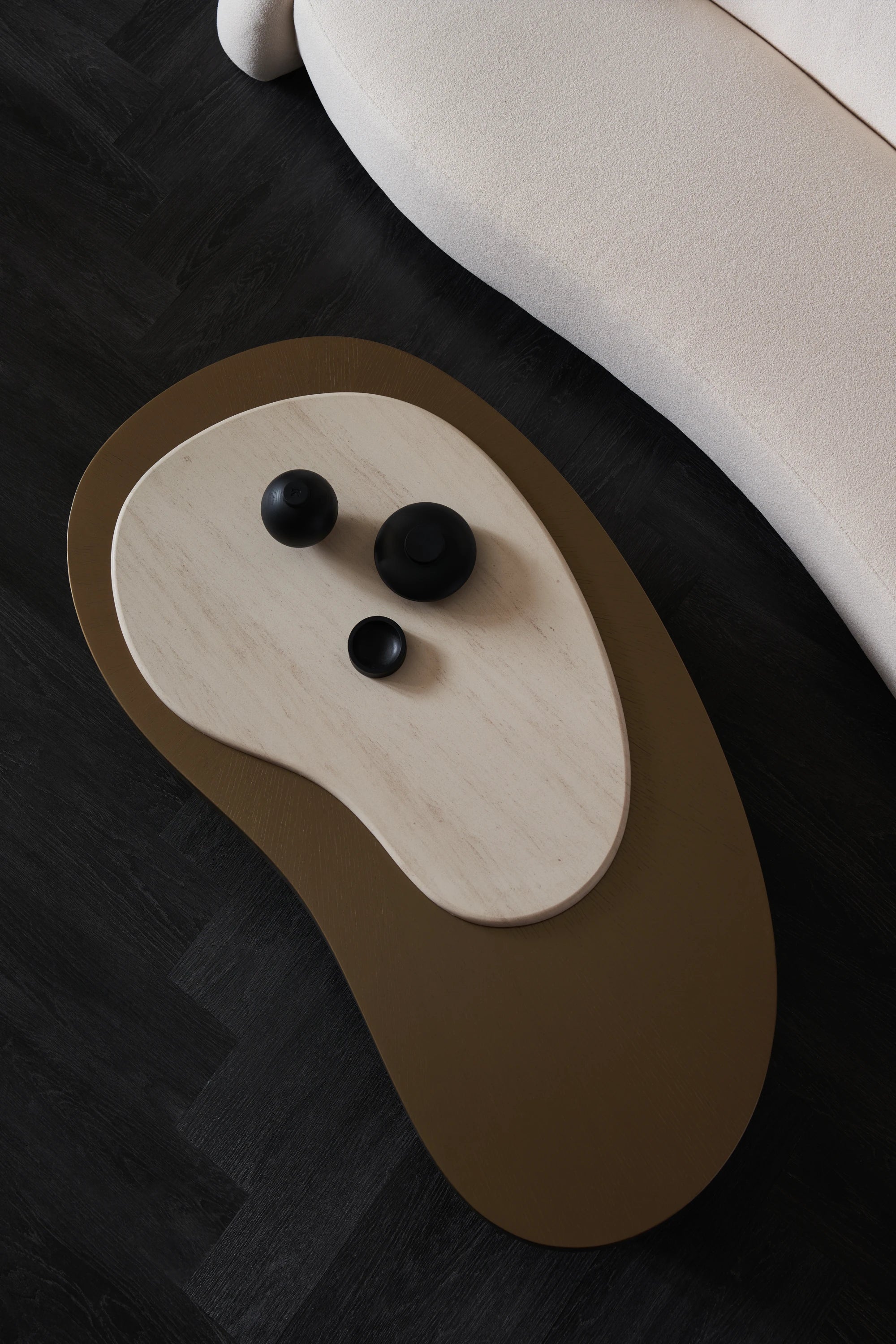Contrast Cocktail Table Cinder 56.50" by Caracole - view 5