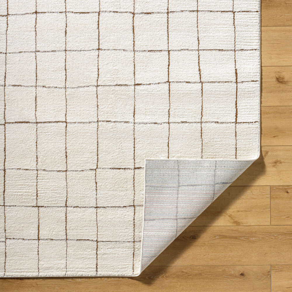 Cascade Brown/Ivory Machine Woven Rug PNWCS-2300 - fold