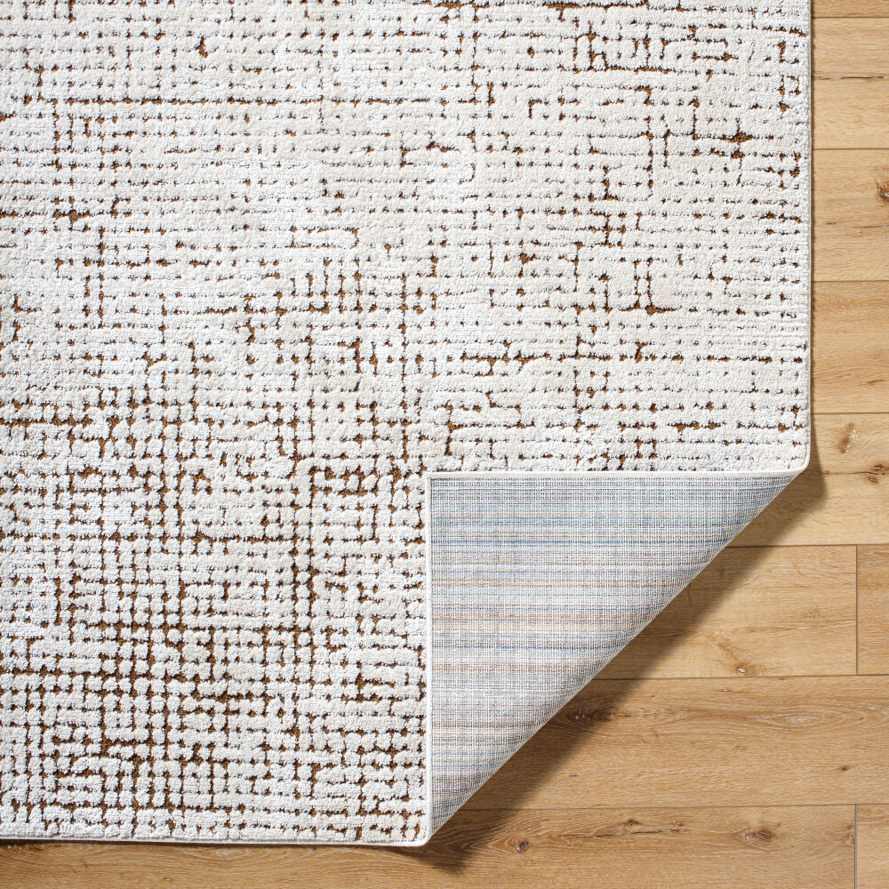 Cascade Brown/Ivory Machine Woven Rug PNWCS-2301 - fold