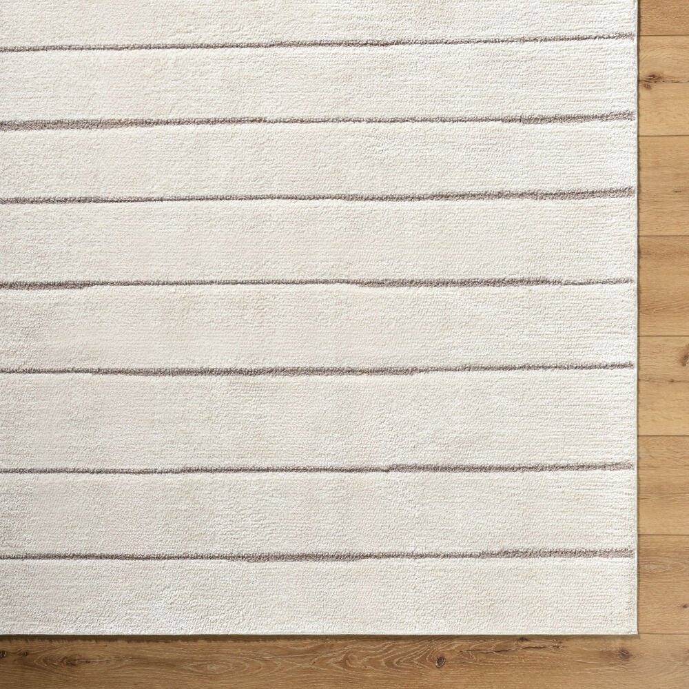 Cascade Ivory/Taupe Machine Woven Rug PNWCS-2303 - overhead