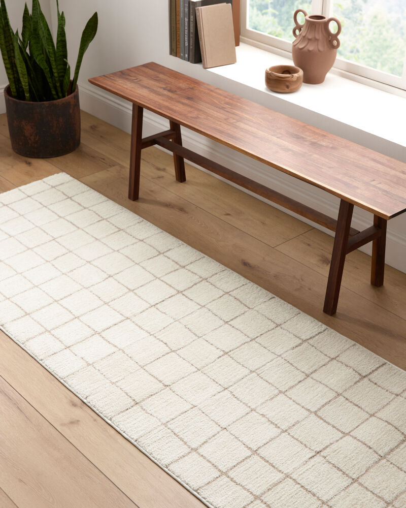 Cascade Ivory/Taupe Machine Woven Rug PNWCS-2305 - roomscene