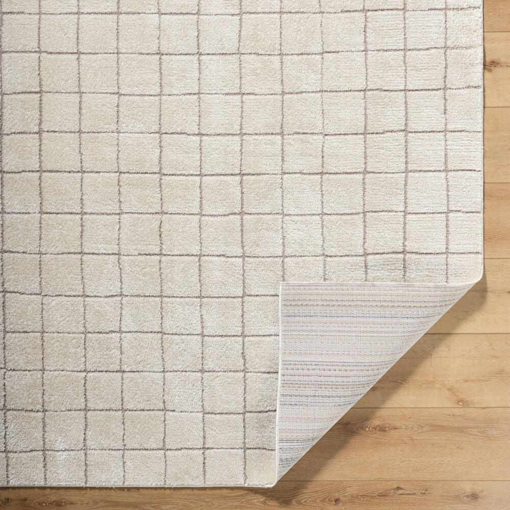 Cascade Ivory/Taupe Machine Woven Rug PNWCS-2305 - fold