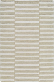 Idaho Ivory/Tan Handmade Rug - 2' x 3'