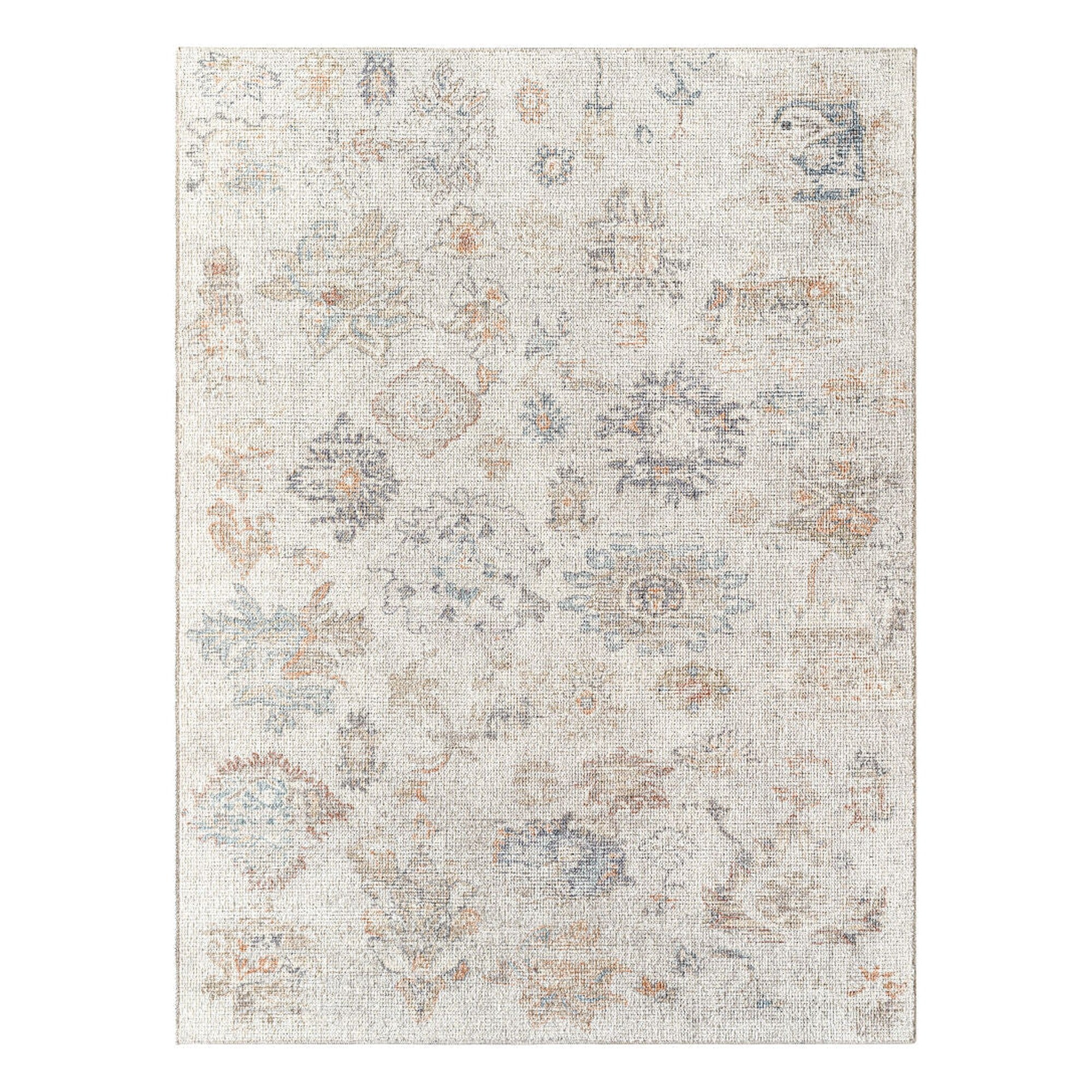 Olympic Charcoal/Tan Machine Woven Rug - 2'7" x 10'