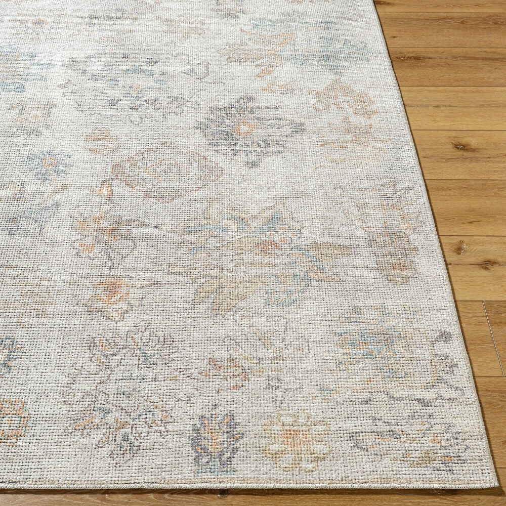 Olympic Charcoal/Tan Machine Woven Rug - front