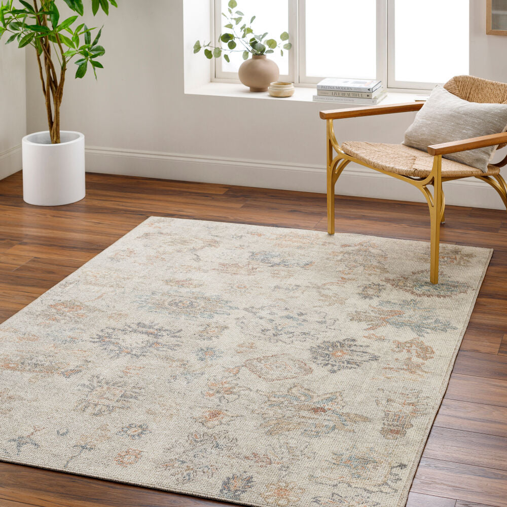 Olympic Charcoal/Tan Machine Woven Rug - roomscene