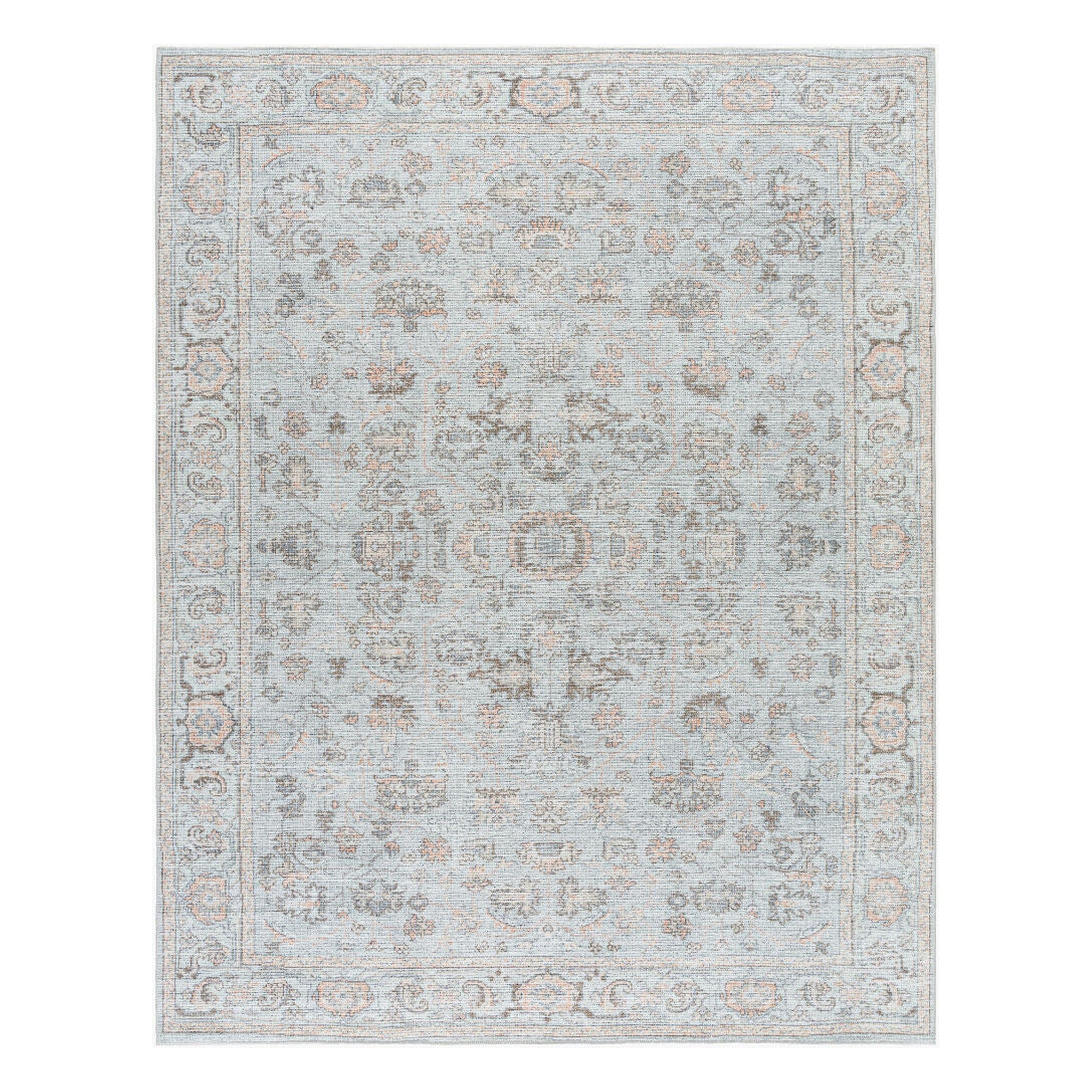 Olympic Brown/Tan Machine Woven Rug - 2'7" x 10'