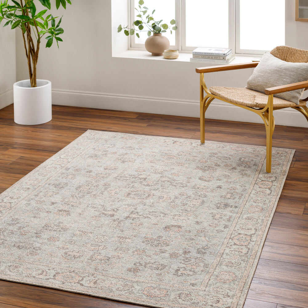 Olympic Brown/Tan Machine Woven Rug - roomscene