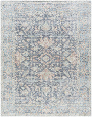 Olympic Amber/Sky Blue Machine Woven Rug - 2'7" x 10'