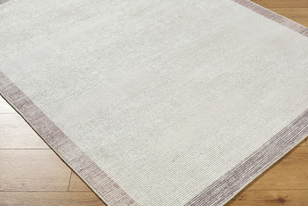 Olympic Beige/Medium Brown Machine Woven Rug - corner