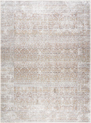 Rainier Brown/Light Brown Machine Woven Rug - 2'7" x 10'
