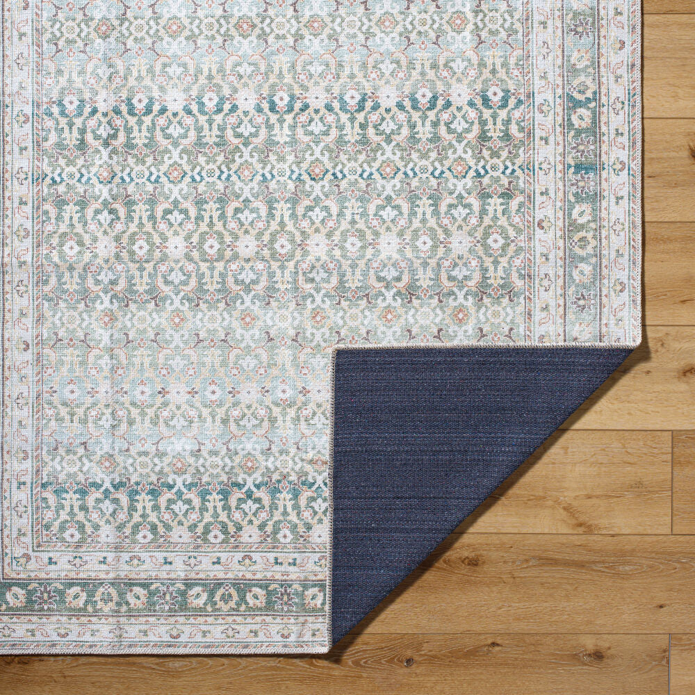 Rainier Brown/Wheat Machine Woven Rug - fold