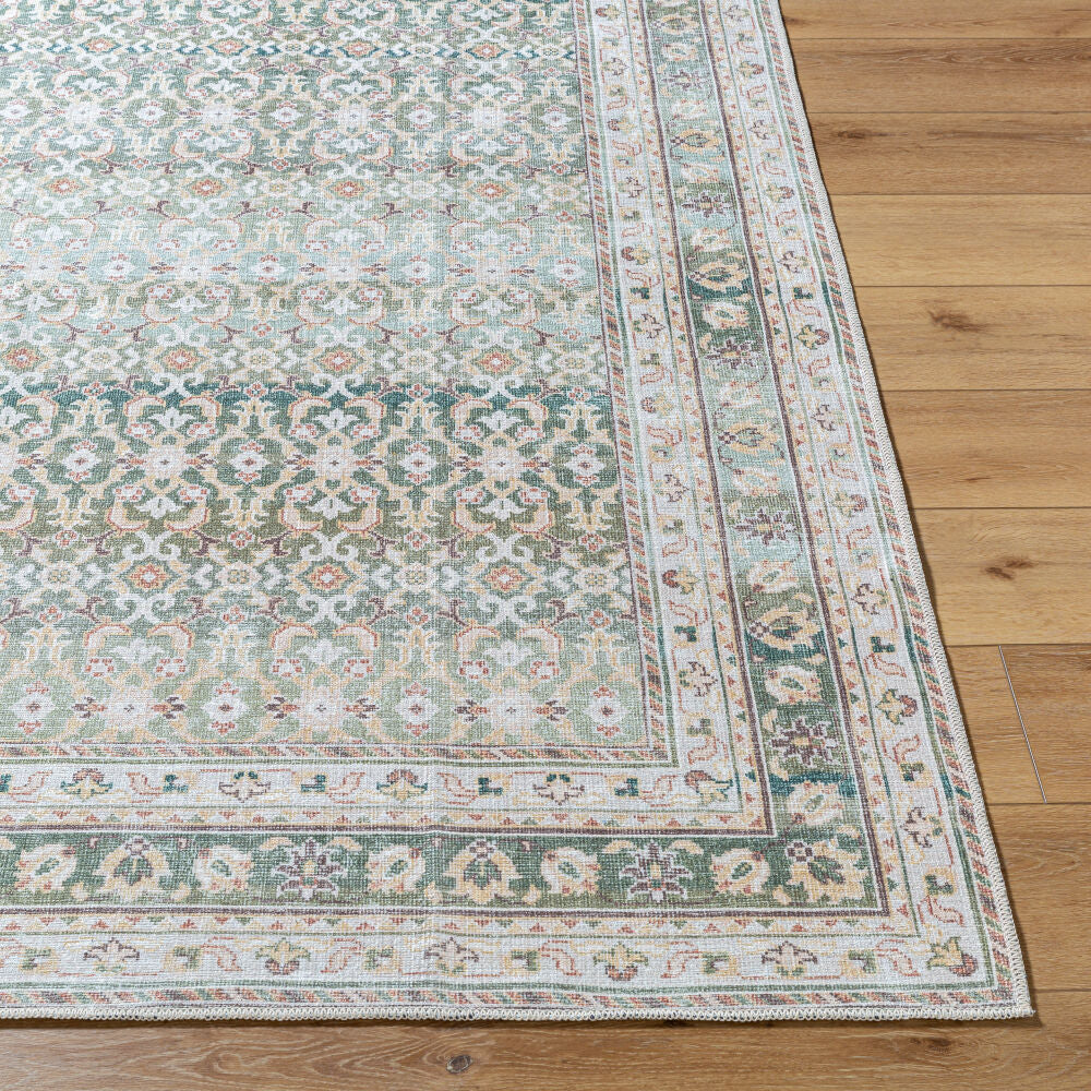 Rainier Brown/Wheat Machine Woven Rug - front