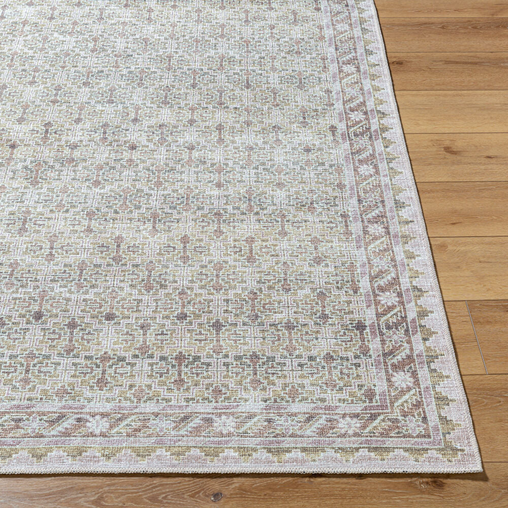 Rainier Cream/Tan Machine Woven Rug - front
