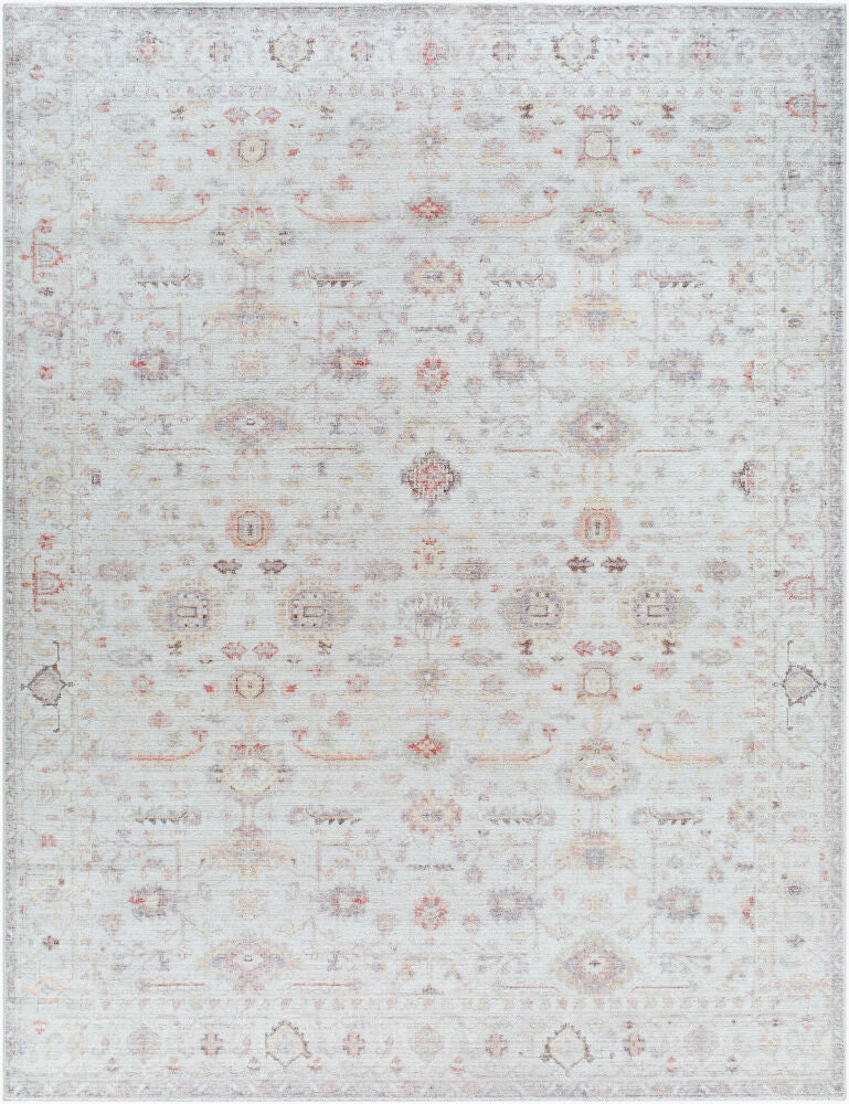 Spokane Dusty Pink/Rust Machine Woven Rug - 2'7" x 10'