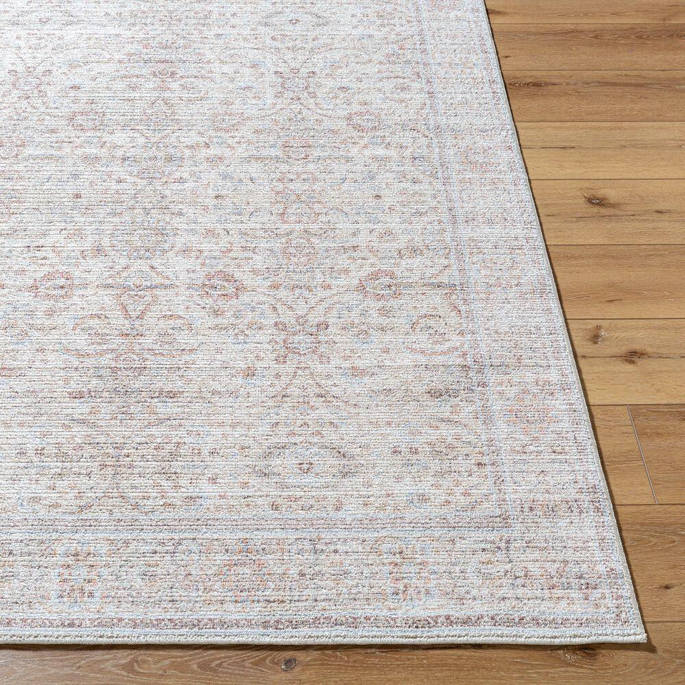 Spokane Brown/Rust Machine Woven Rug - front