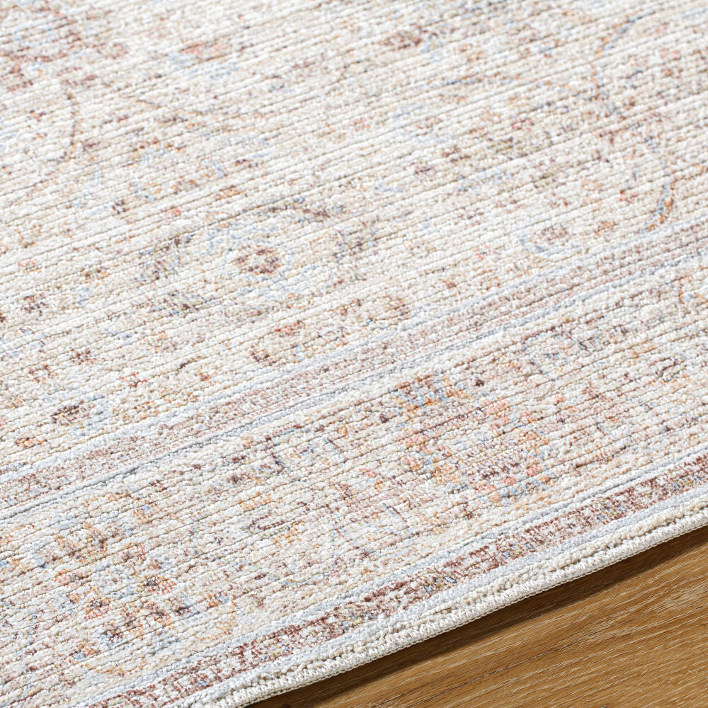 Spokane Brown/Rust Machine Woven Rug - texture