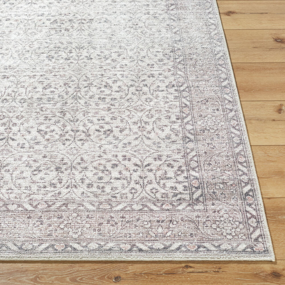 Spokane Black/Tan Machine Woven Rug - front