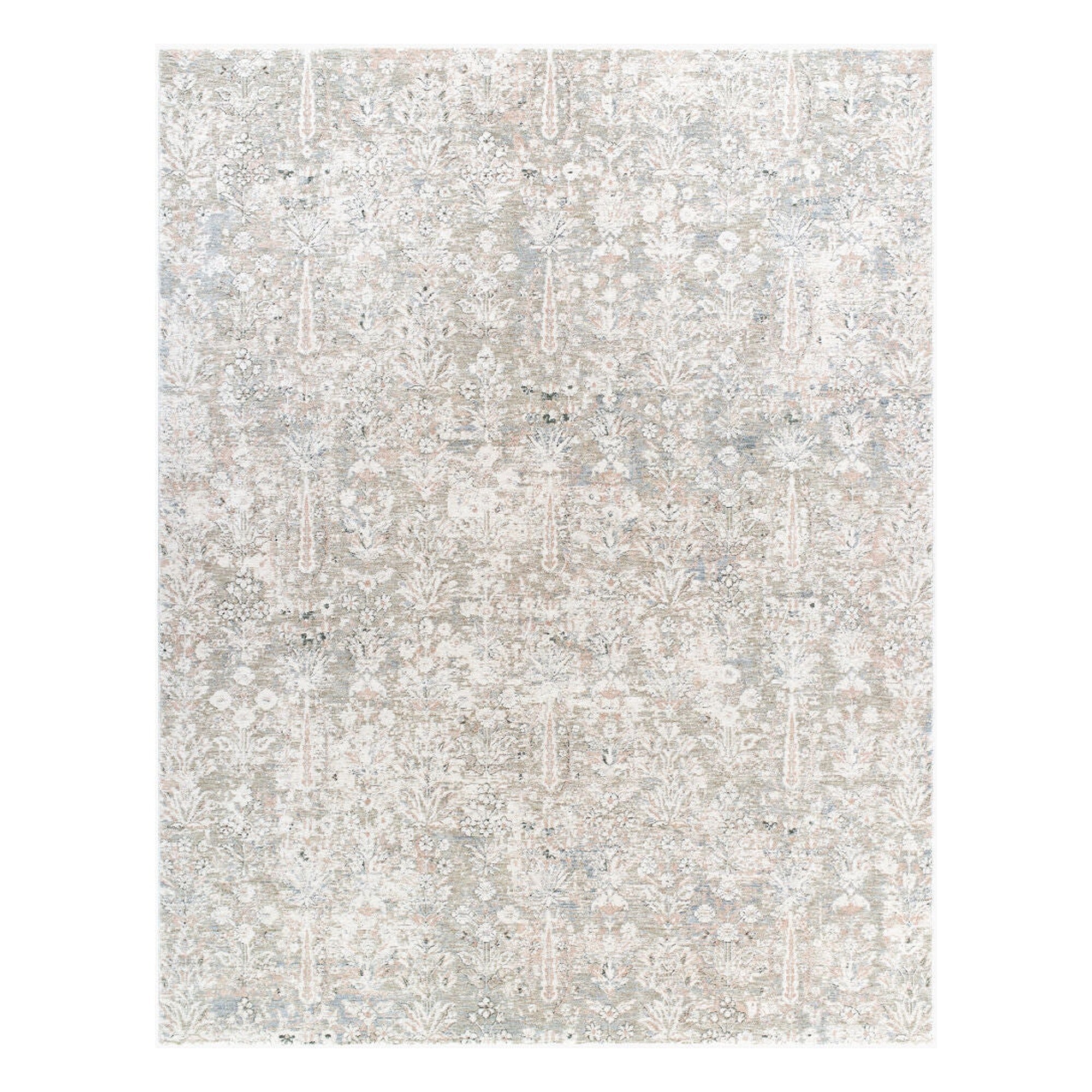 Poetry Cream/Tan Machine Woven Rug POI-2300 - 2'7" x 10'