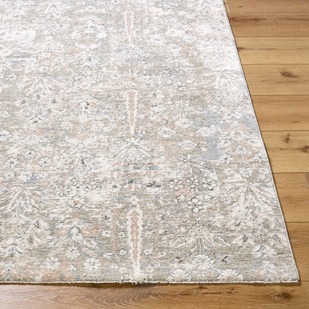 Poetry Cream/Tan Machine Woven Rug POI-2300 - front