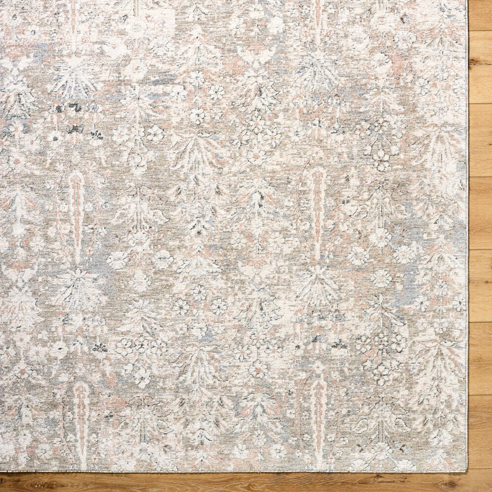 Poetry Cream/Tan Machine Woven Rug POI-2300 - overhead
